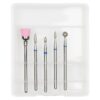 Capete Freza Unghii Diamantate LUXORISE #26, set 5 buc