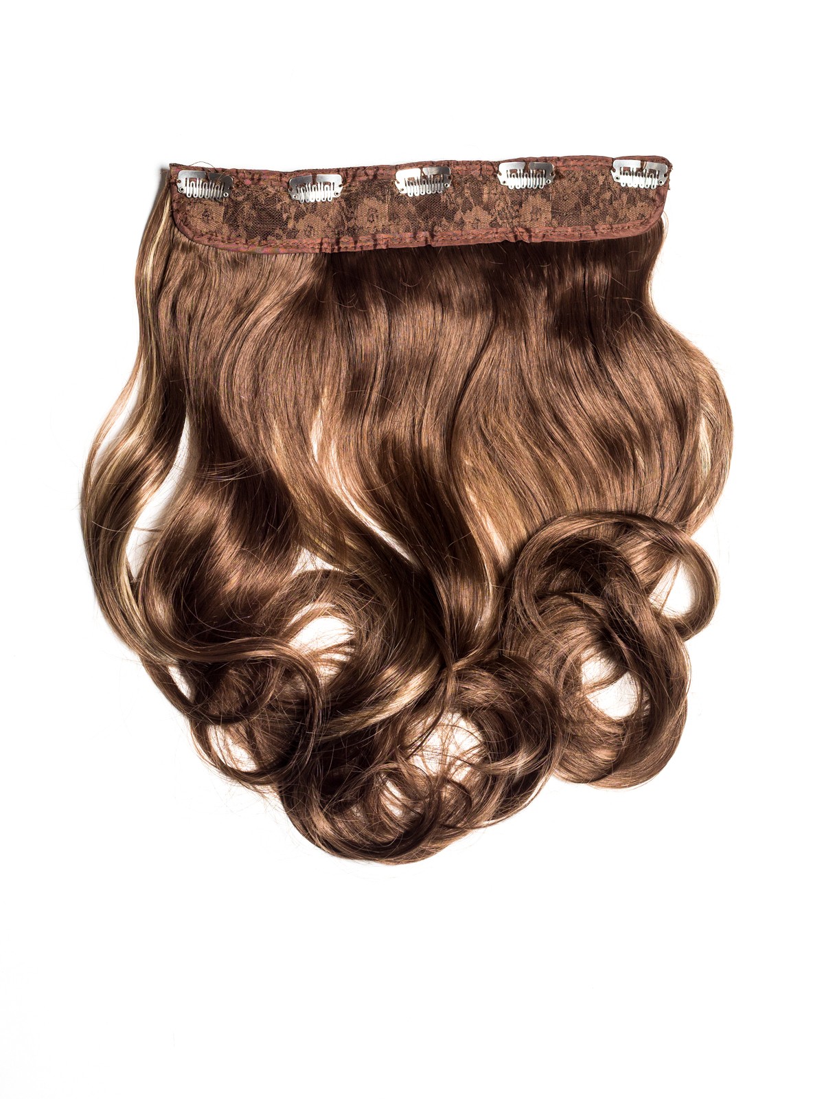 Tresa Clip-On Ondulat Caramel Cu Suvite Tresa Clip-On Ondulat Caramel Cu Suvite