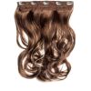 Tresa Clip-On Ondulat Castaniu Cu Suvite Tresa Clip-On Ondulat Castaniu Cu Suvite