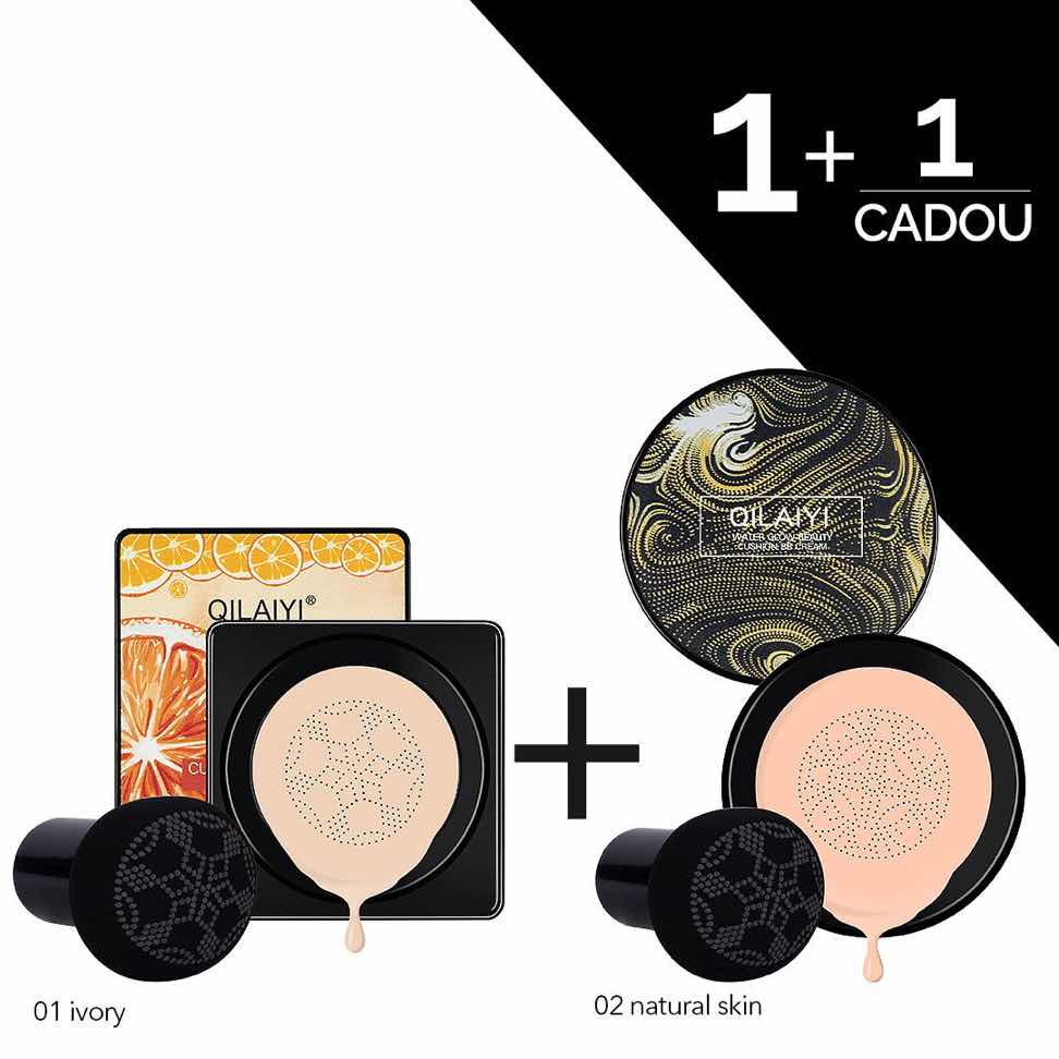 CC Cream Air Cushion Citrus Glow Vitamin C , Ivory + Fond de Ten BB Cream Water Beauty Glow, Natural Skin CC Cream Air Cushion Citrus Glow Vitamin C , Ivory + Fond de Ten BB Cream Water Beauty Glow, Natural Skin