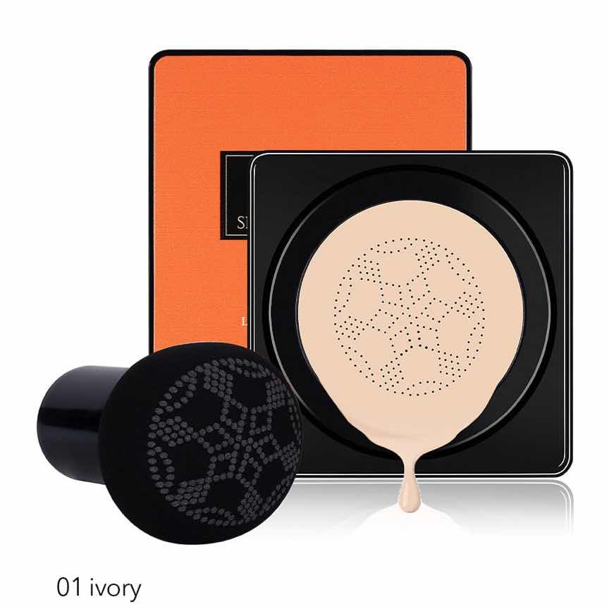 CC Cream Mushroom Air Cushion Angeala Vitamin C & SPF50, #01 Ivory CC Cream Mushroom Air Cushion Angeala Vitamin C & SPF50, #01 Ivory