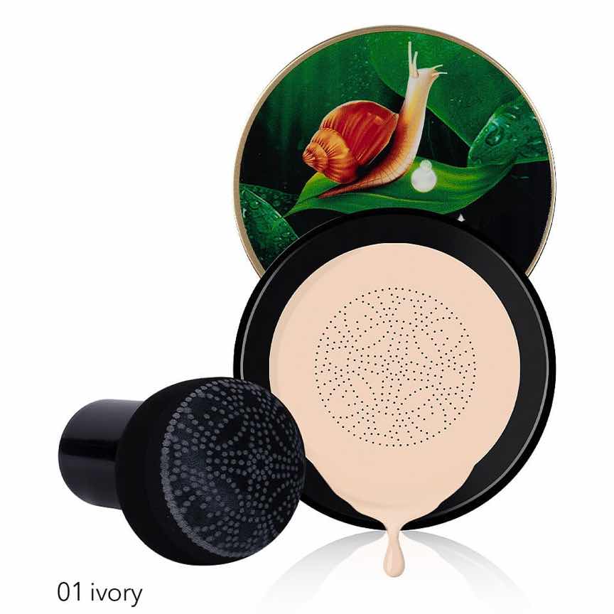 CC Cream Mushroom Air Cushion Snail Collagen Gold Box, #01 Ivory CC Cream Mushroom Air Cushion Snail Collagen Gold Box, #01 Ivory