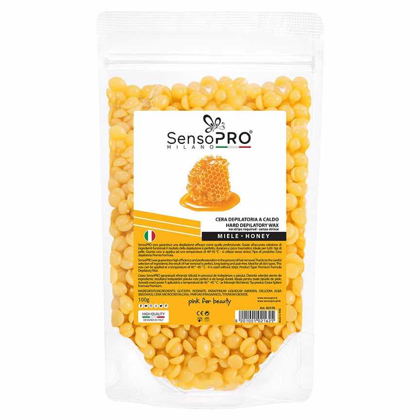 Ceara Epilat Elastica Granule SensoPRO Milano Honey, 100g Ceara Epilat Elastica Granule SensoPRO Milano Honey, 100g