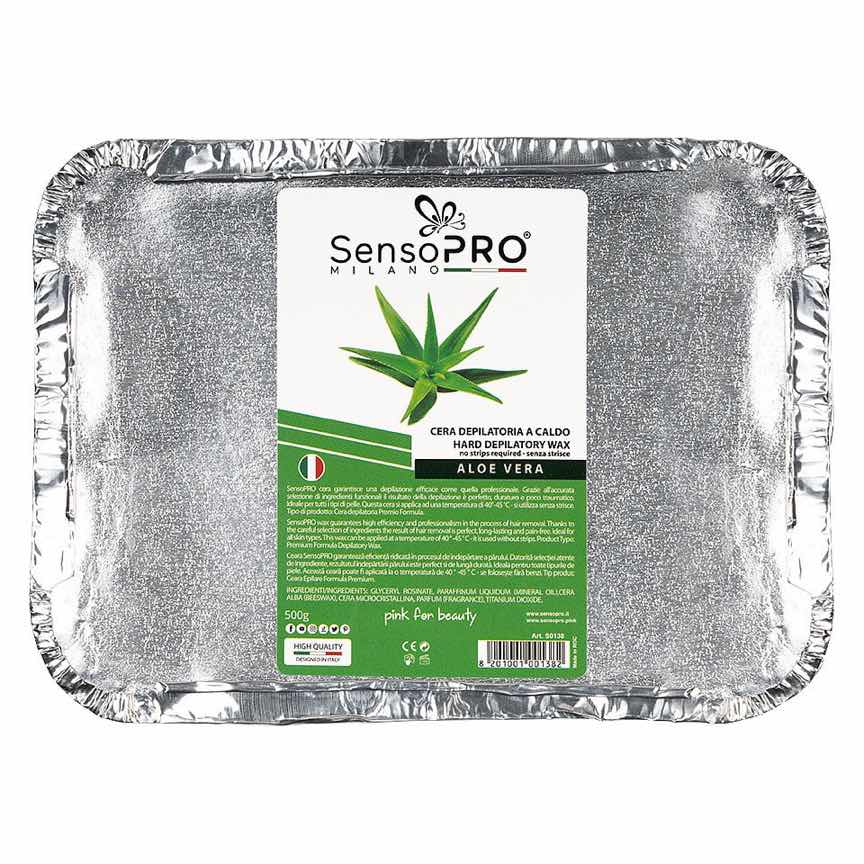 Ceara Epilat Traditionala cu Aloe Vera SensoPRO Milano - 500g Ceara Epilat Traditionala cu Aloe Vera SensoPRO Milano - 500g