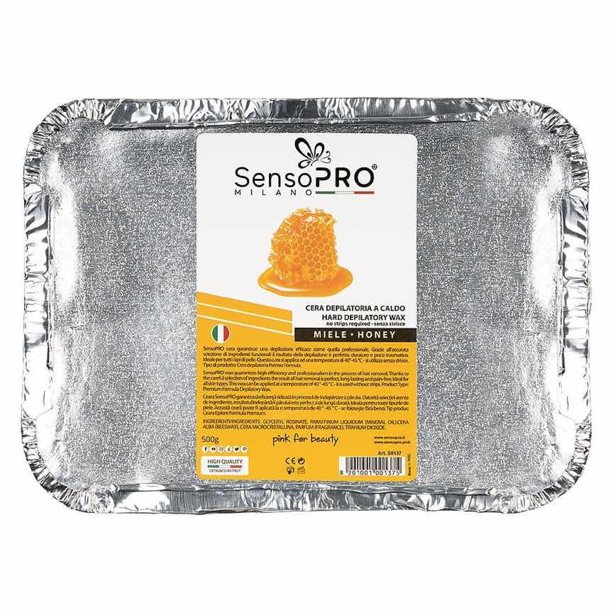 Ceara Epilat Traditionala SensoPRO Milano Miere, 500g Ceara Epilat Traditionala SensoPRO Milano Miere, 500g