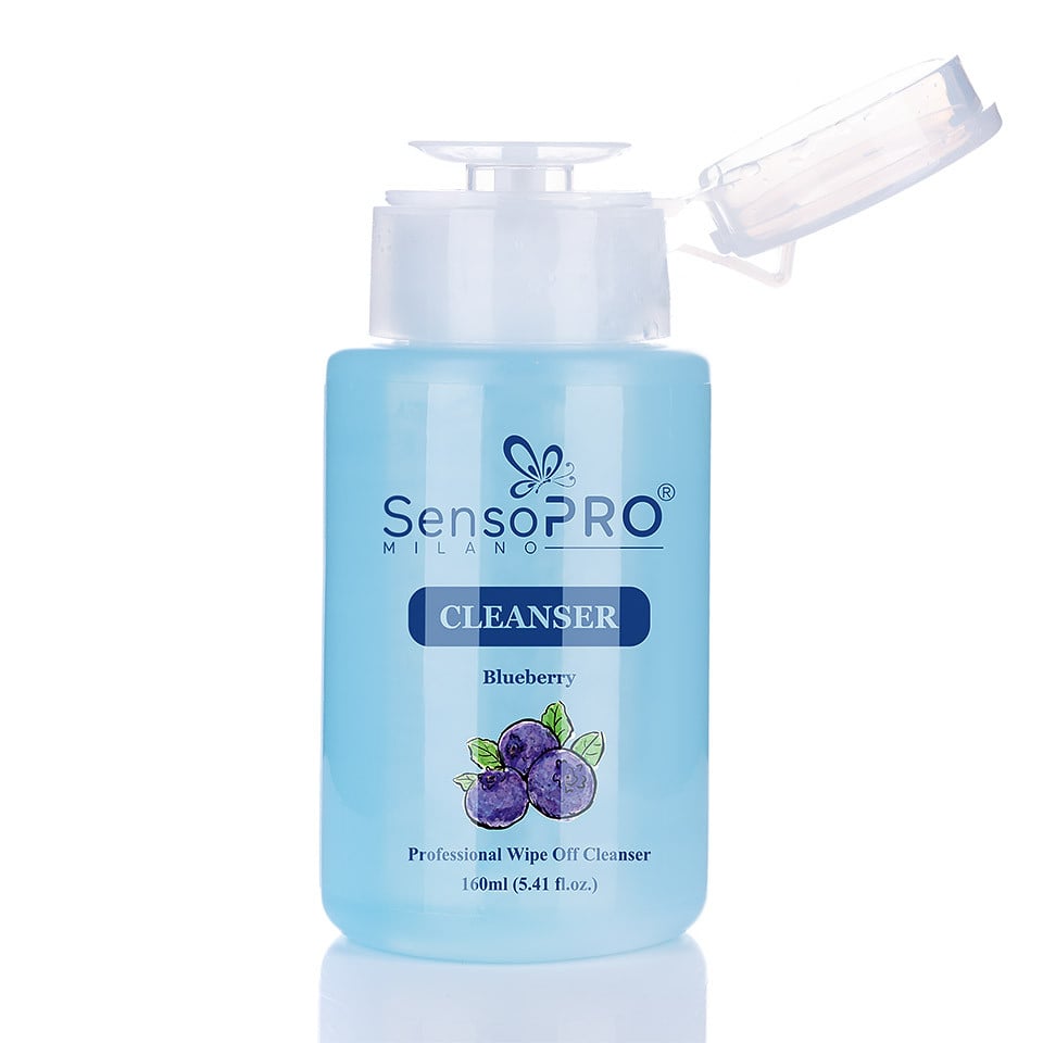 Cleanser unghii SensoPRO Milano Blueberry Degresant - Cleaner, 160 ml Cleanser unghii SensoPRO Milano Blueberry Degresant - Cleaner, 160 ml