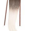 Coada Fibra Sintetica 55cm Ombre Saten Inchis Alb