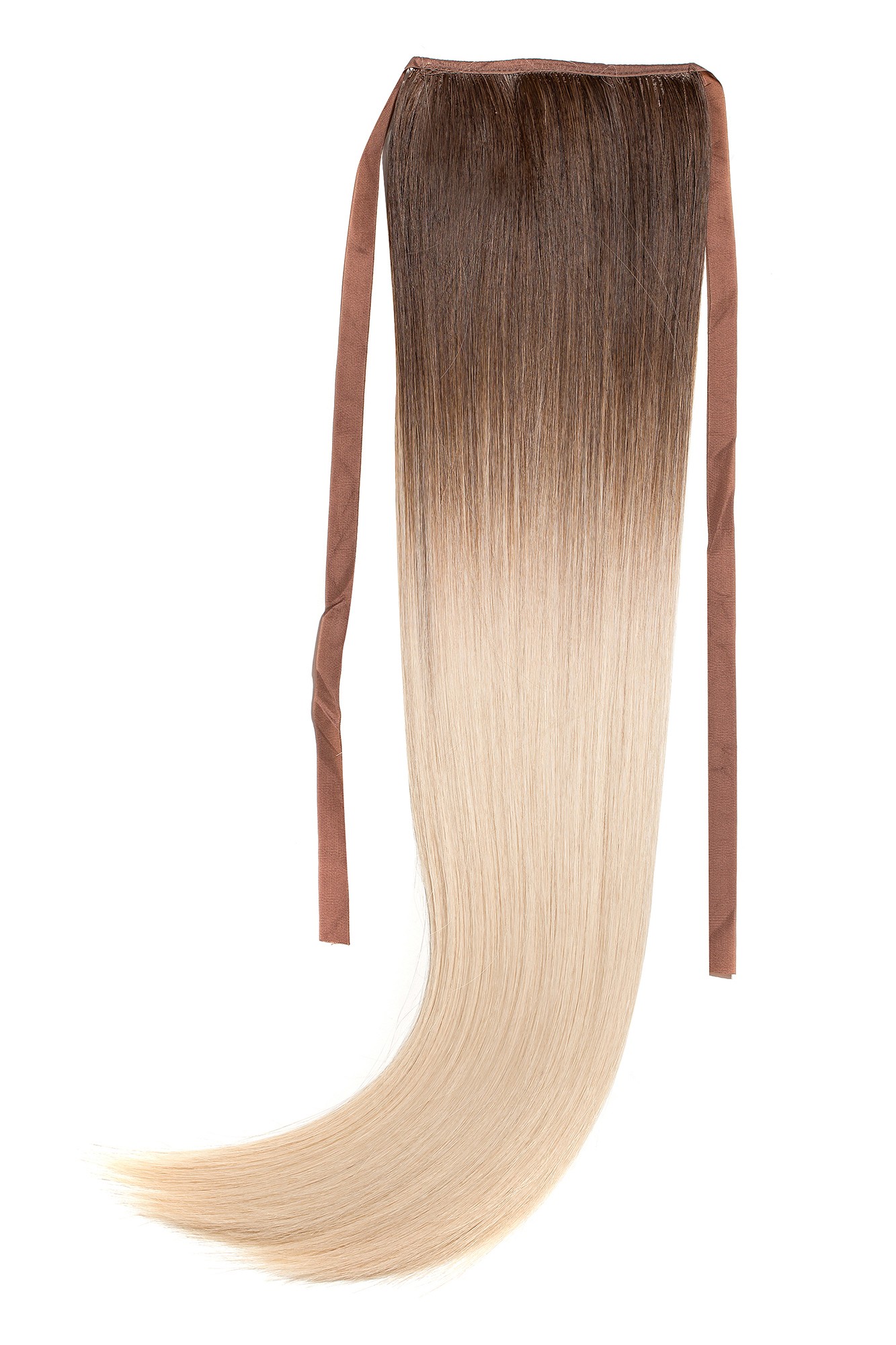 Coada Fibra Sintetica 55cm Ombre Saten Mediu Blond Coada Fibra Sintetica 55cm Ombre Saten Mediu Blond