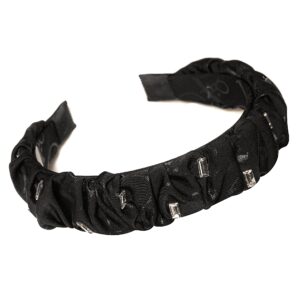 Coronita Aplicatii Cristale Negru