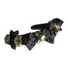 Coronita Fundite Satin Negru Si Pietre