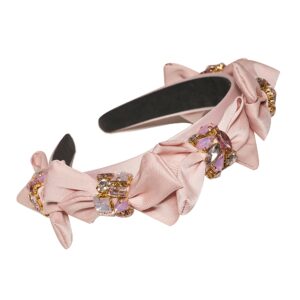 Coronita Fundite Satin Roz Si Pietre