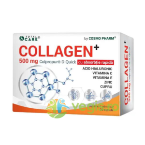 Colagen Hidrolizat Peptide (Collagen+ Colpropur® D Quick) 500mg 30cps