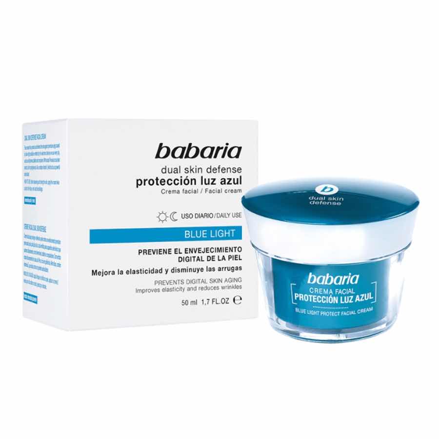 Crema Babaria cu protectie impotriva luminii albastre Crema Babaria cu protectie impotriva luminii albastre