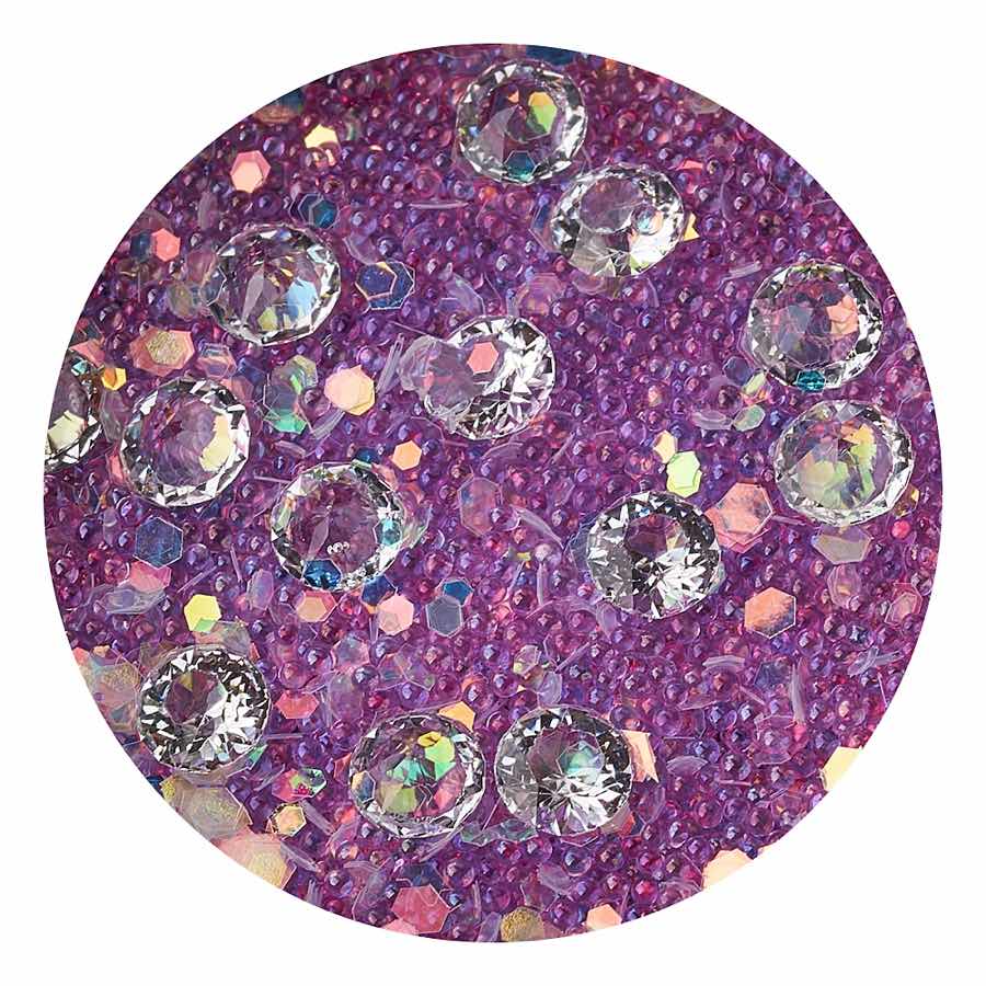 Decor unghii caviar, cristale clear si translucide #5 Decor unghii caviar, cristale clear si translucide #5