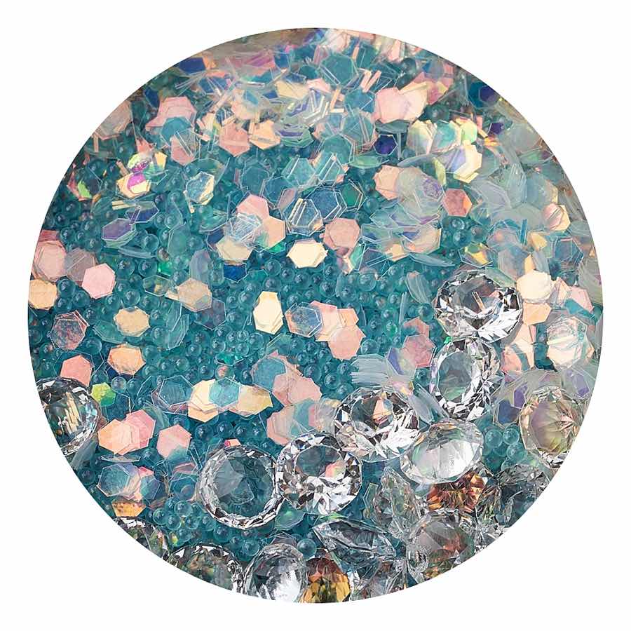 Decor unghii caviar, cristale clear si translucide #6 Decor unghii caviar, cristale clear si translucide #6