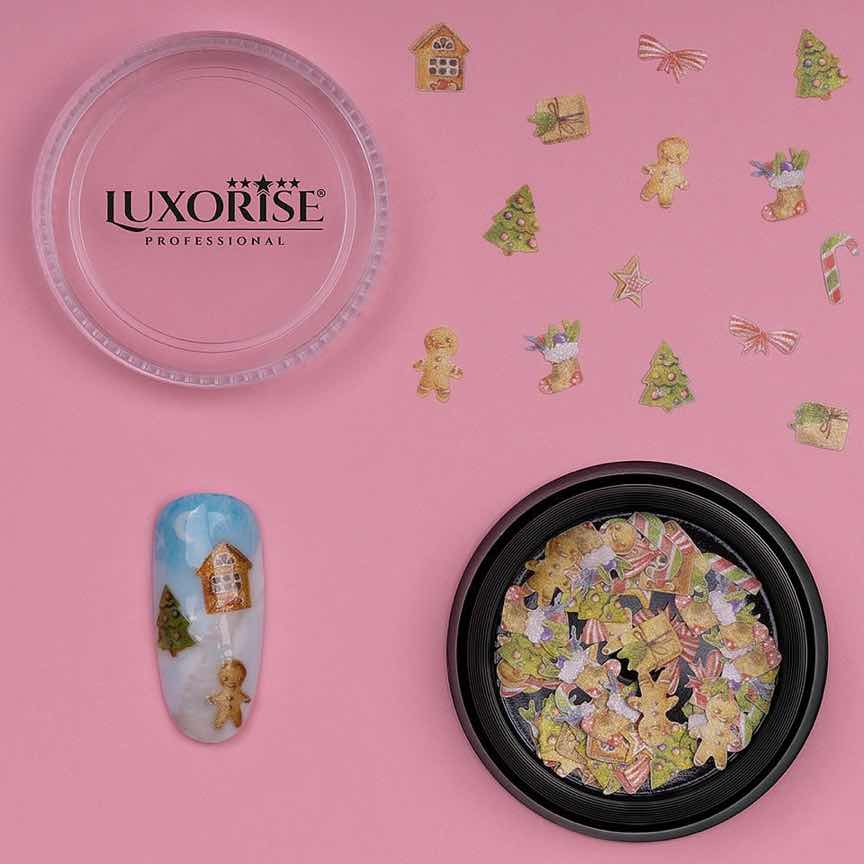 Decoratiune Unghii Christmas Delights #07, LUXORISE Decoratiune Unghii Christmas Delights #07, LUXORISE