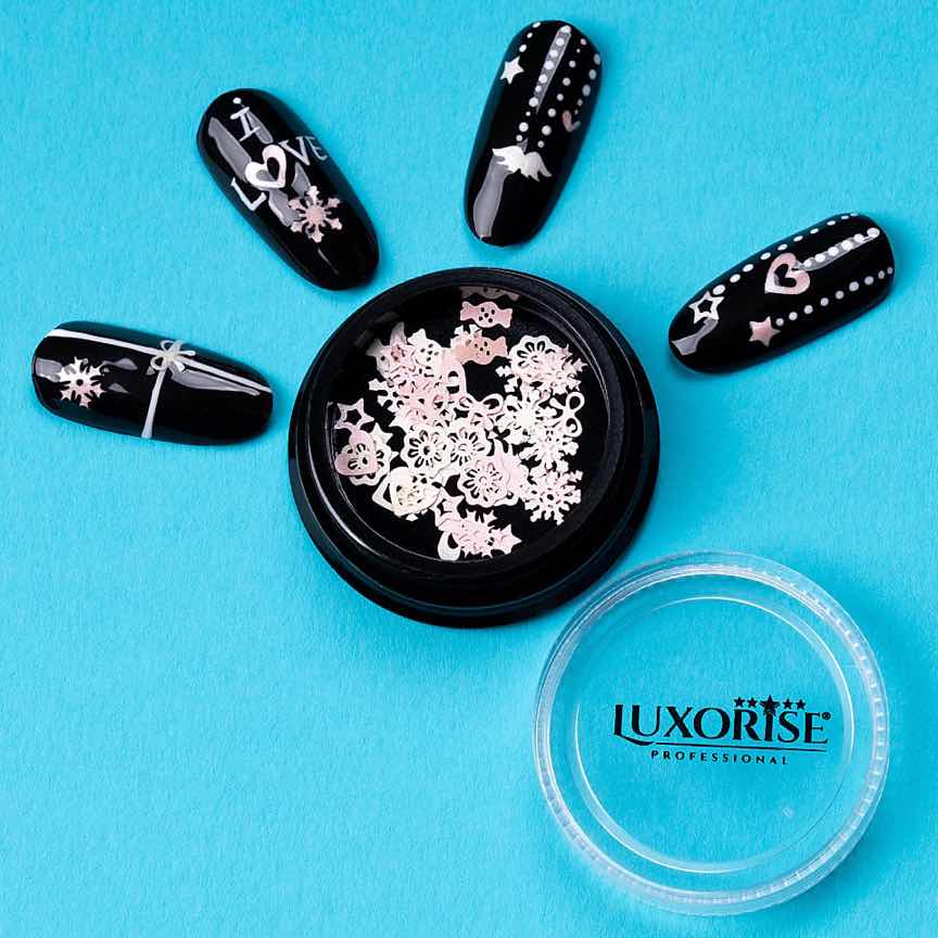 Decoratiuni Unghii LUXORISE, Candy Snowflakes Decoratiuni Unghii LUXORISE, Candy Snowflakes