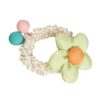 Elastic Perle Floare Verde Pastel