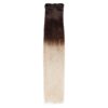 Extensii Clip-On Premium Ombre Saten/Blond Argintiu Extensii Clip-On Premium Ombre Saten/Blond Argintiu