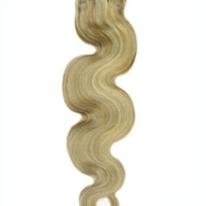 Extensii Cusute Ondulat Blond Gri