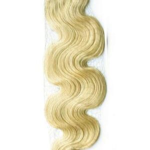 Extensii Cusute Ondulat Blond Platinat