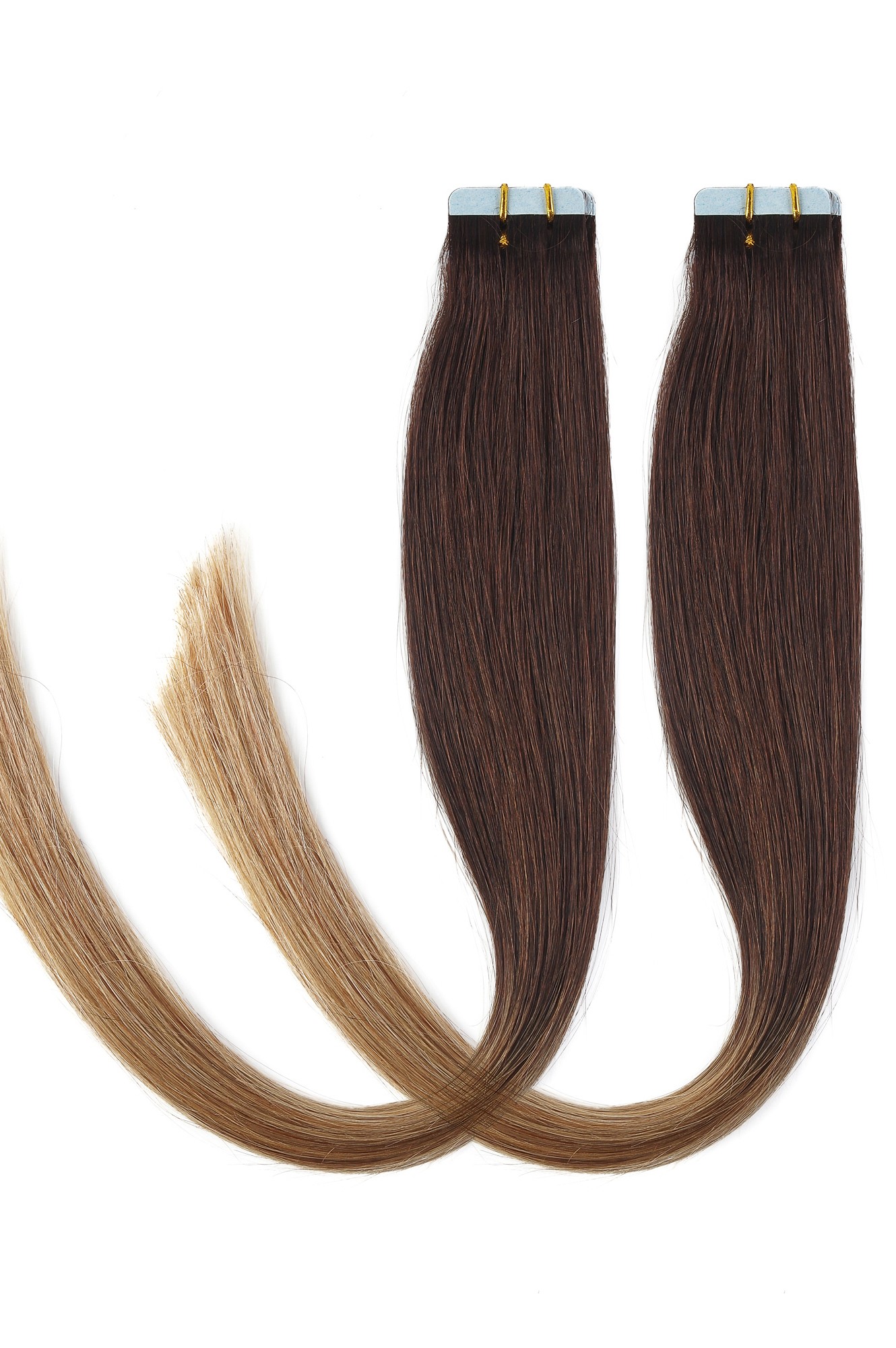 Extensii Tape-On VIP Ombre Saten Inchis Extensii Tape-On VIP Ombre Saten Inchis