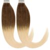 Extensii Tape-On VIP Ombre Saten Natural/Blond