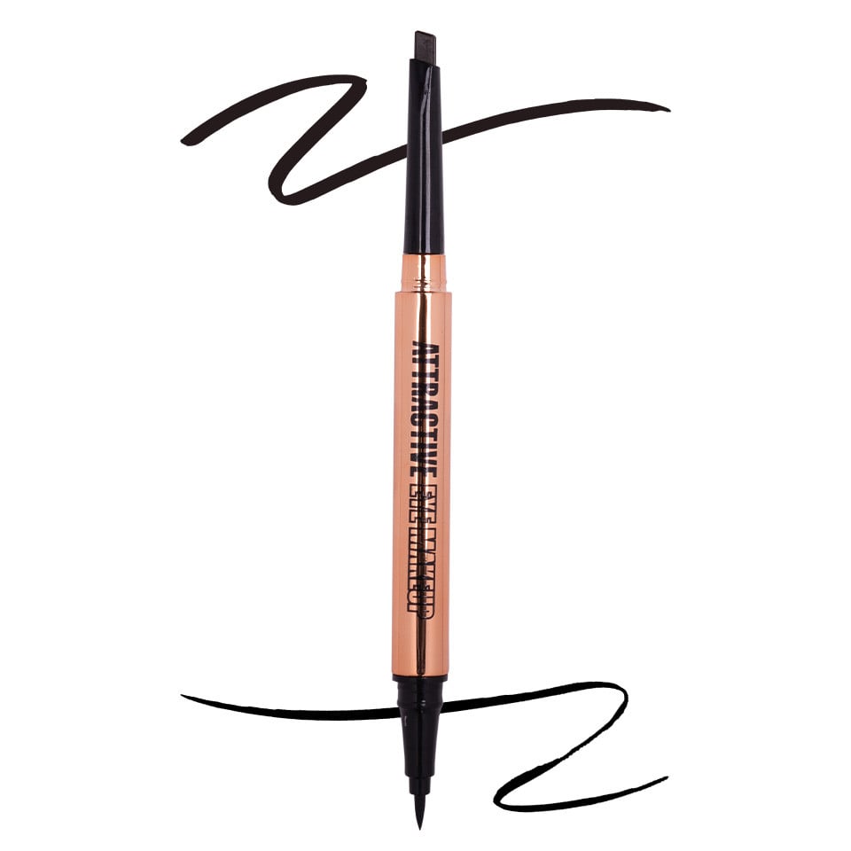 Eyeliner tip Carioca & Creion Sprancene Retractabil 2 in 1, Kiss Beauty 03 Eyeliner tip Carioca & Creion Sprancene Retractabil 2 in 1, Kiss Beauty 03