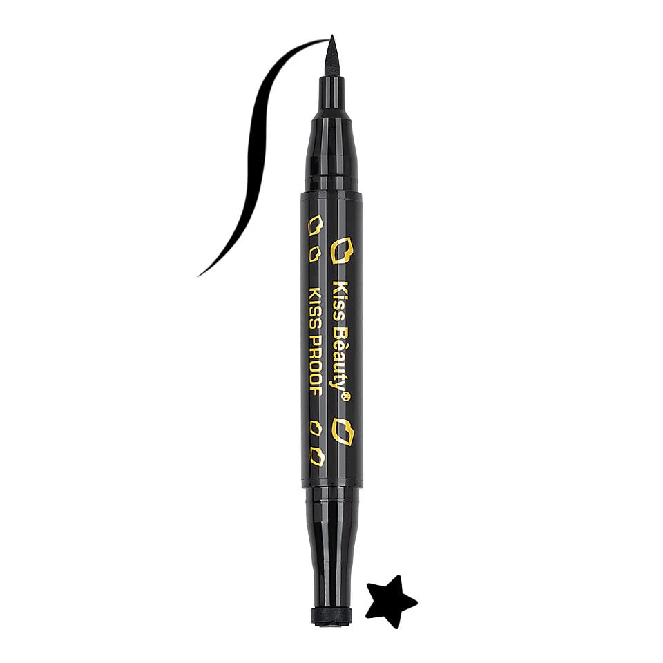 Eyeliner tip Carioca cu Stampila Model Stea, Kiss Beauty #01 Eyeliner tip Carioca cu Stampila Model Stea, Kiss Beauty #01