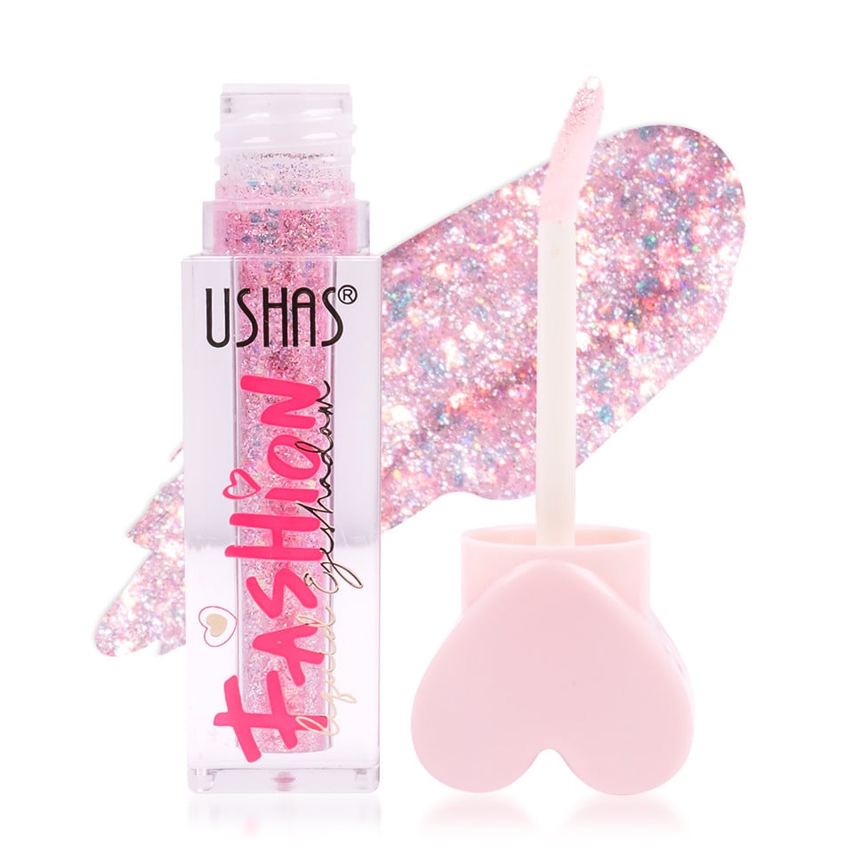 Fard Lichid Pleoape cu Glitter Ushas Fashion, 02 Fard Lichid Pleoape cu Glitter Ushas Fashion, 02