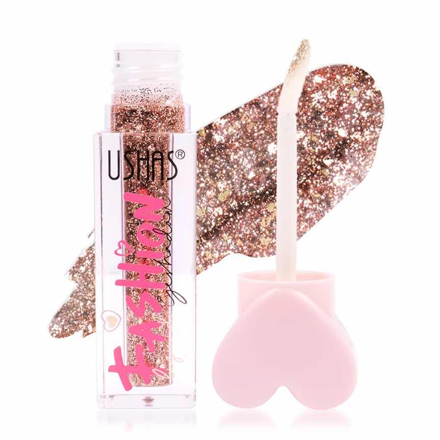 Fard Lichid Pleoape cu Glitter Ushas Fashion, 06 Fard Lichid Pleoape cu Glitter Ushas Fashion, 06