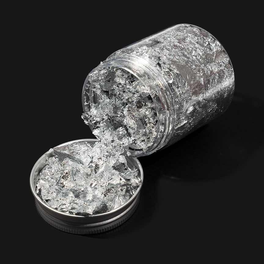 Foita Creponata Unghii LUXORISE, Silver Look Foita Creponata Unghii LUXORISE, Silver Look