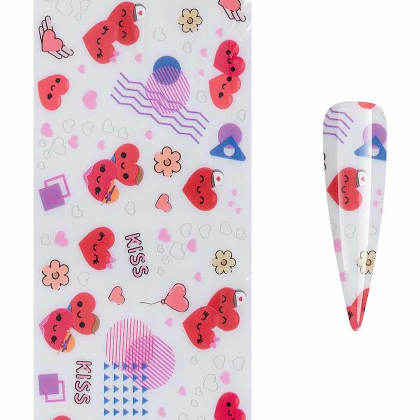 Folie de Transfer Unghii LUXORISE #475 Lovely Hearts Folie de Transfer Unghii LUXORISE #475 Lovely Hearts