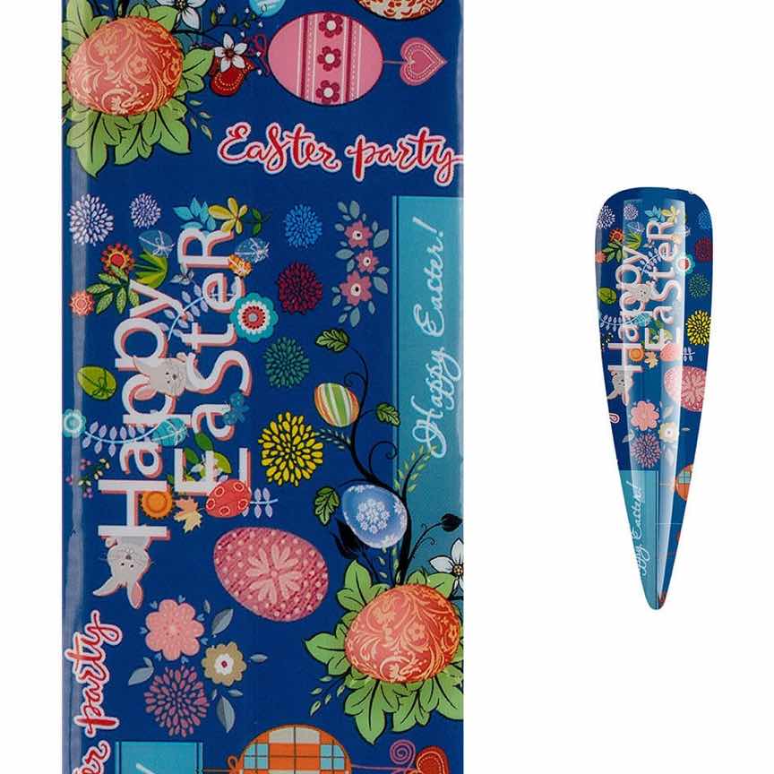 Folie de Transfer Unghii LUXORISE #741 Easter Fun Folie de Transfer Unghii LUXORISE #741 Easter Fun