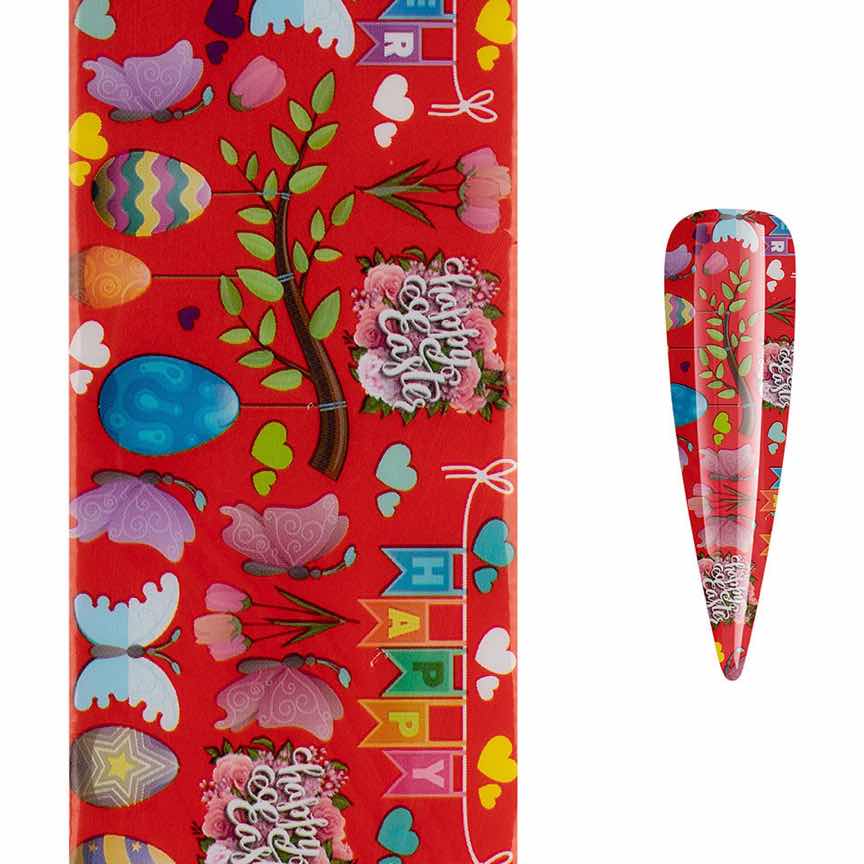 Folie de Transfer Unghii LUXORISE #742 Easter Fun Folie de Transfer Unghii LUXORISE #742 Easter Fun