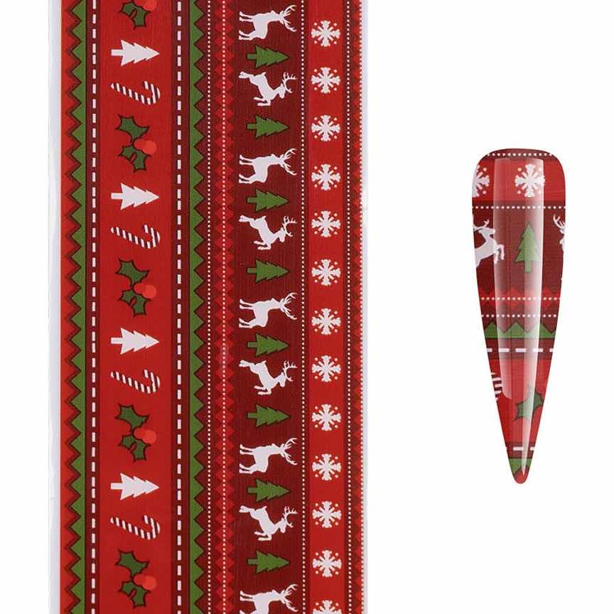 Folie de Transfer Unghii LUXORISE, Christmas Tradition Folie de Transfer Unghii LUXORISE, Christmas Tradition