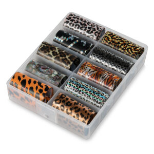 Folii de transfer set 10 Metallic Animal Print