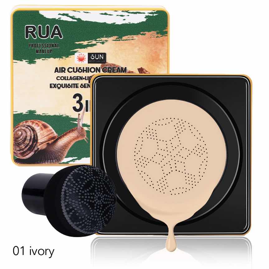 Fond de Ten Air Cusion Cream 3 in 1 Collagen RUA, 01 Ivory Fond de Ten Air Cusion Cream 3 in 1 Collagen RUA, 01 Ivory