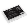 Tipsuri full nail dizolvabile set 240buc - French Long Coffin