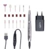 Freza Unghii cu Capat USB Titanium Travel - LUXORISE, Silver Freza Unghii cu Capat USB Titanium Travel - LUXORISE, Silver