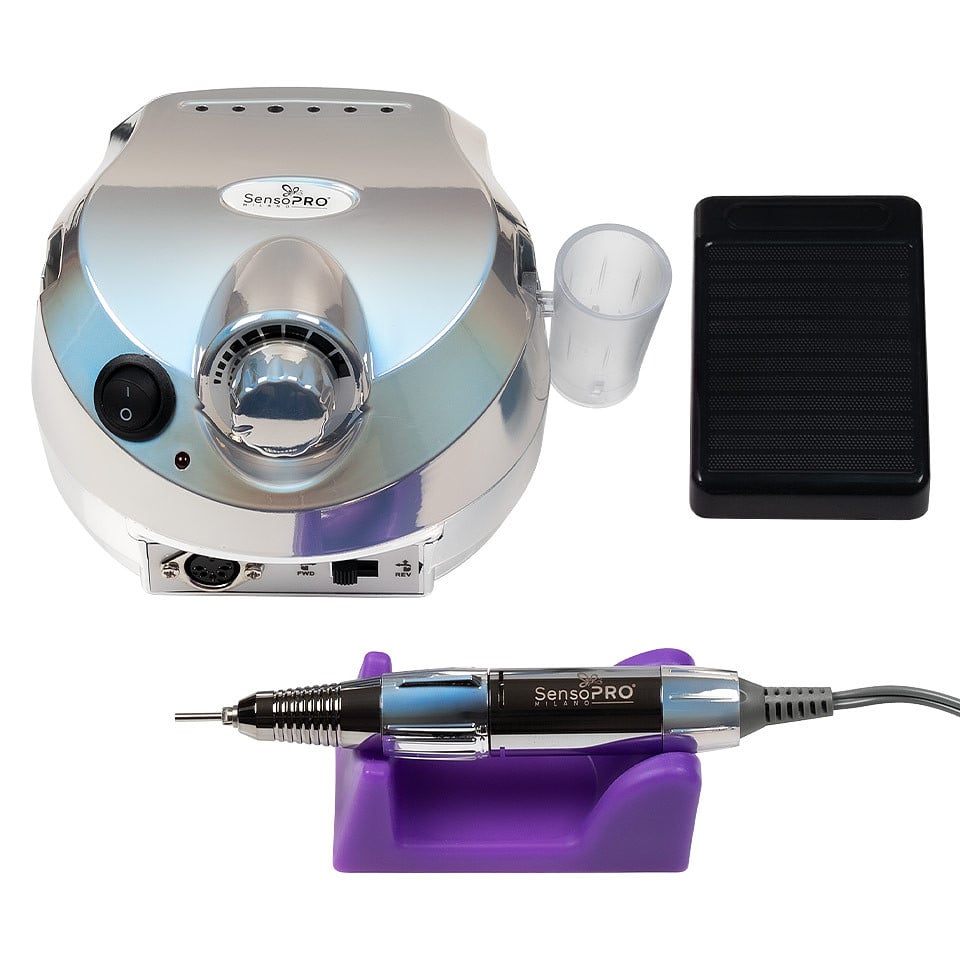 Freza Unghii Profesionala Elite Nails 30.000 RPM - SensoPRO Milano, Platinum Silver Freza Unghii Profesionala Elite Nails 30.000 RPM - SensoPRO Milano, Platinum Silver