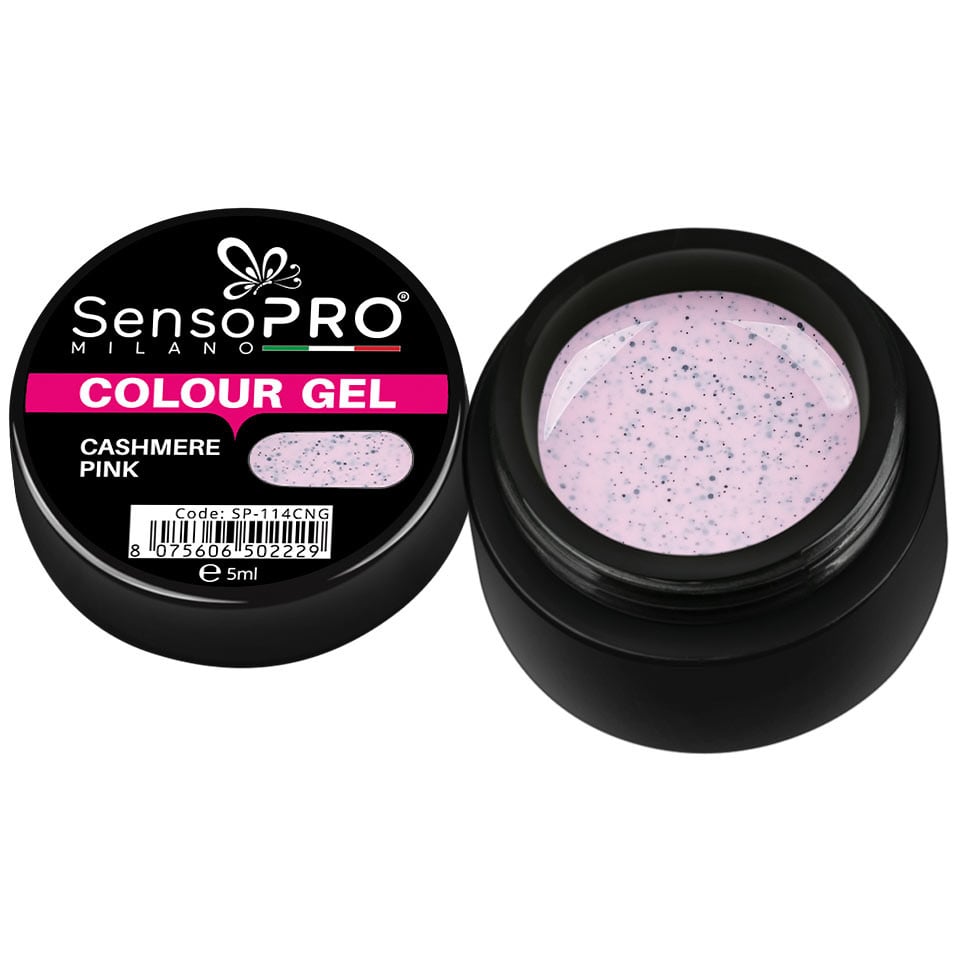 Gel UV Colorat Cashmere Pink 5ml, SensoPRO Milano Gel UV Colorat Cashmere Pink 5ml, SensoPRO Milano