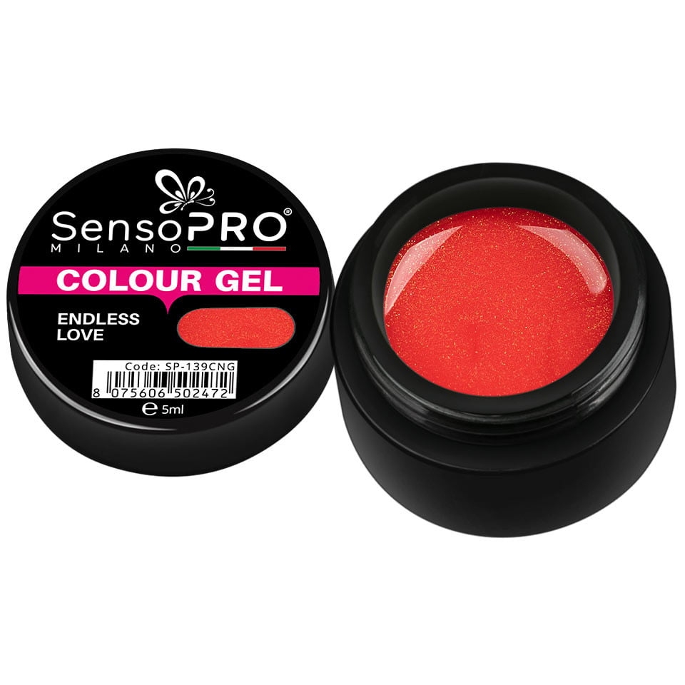 Gel UV Colorat Endless Love 5ml, SensoPRO Milano Gel UV Colorat Endless Love 5ml, SensoPRO Milano