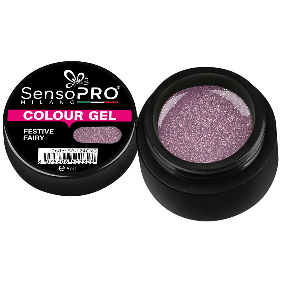 Gel UV Colorat Festive Fairy 5ml, SensoPRO Milano Gel UV Colorat Festive Fairy 5ml, SensoPRO Milano