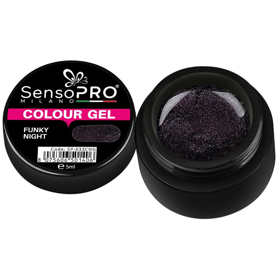 Gel UV Colorat Funky Night 5ml, SensoPRO Milano Gel UV Colorat Funky Night 5ml, SensoPRO Milano
