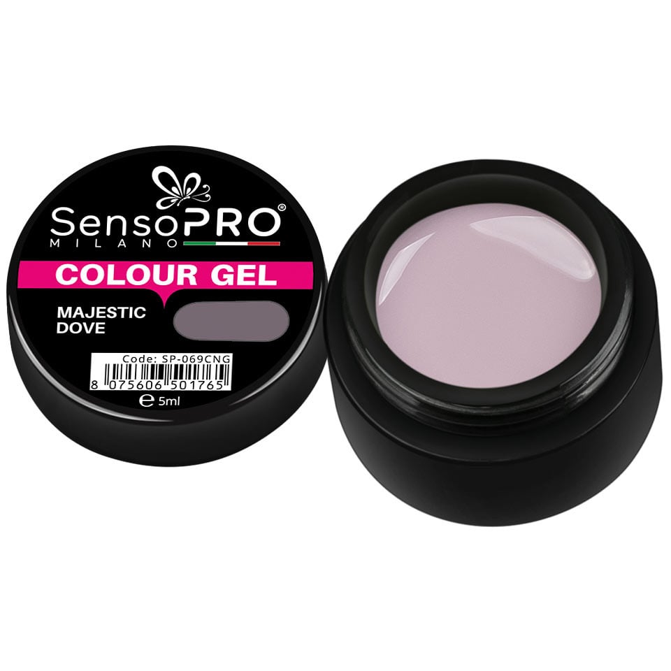 Gel UV Colorat Majestic Dove 5ml, SensoPRO Milano Gel UV Colorat Majestic Dove 5ml, SensoPRO Milano