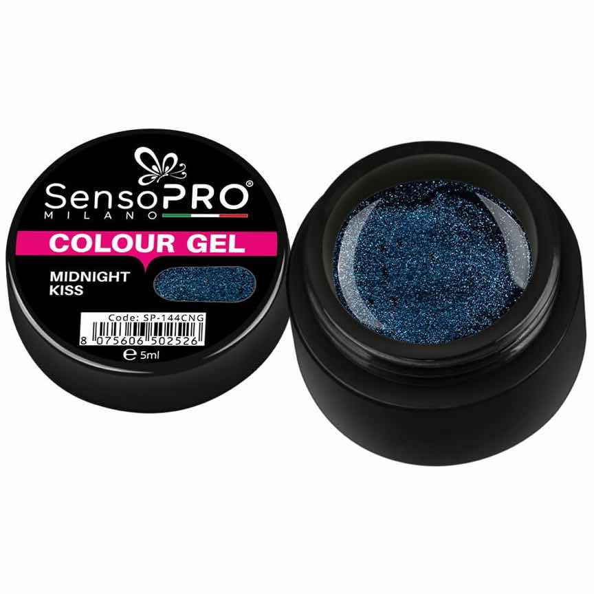 Gel UV Colorat Midnight Kiss 5ml, SensoPRO Milano Gel UV Colorat Midnight Kiss 5ml, SensoPRO Milano