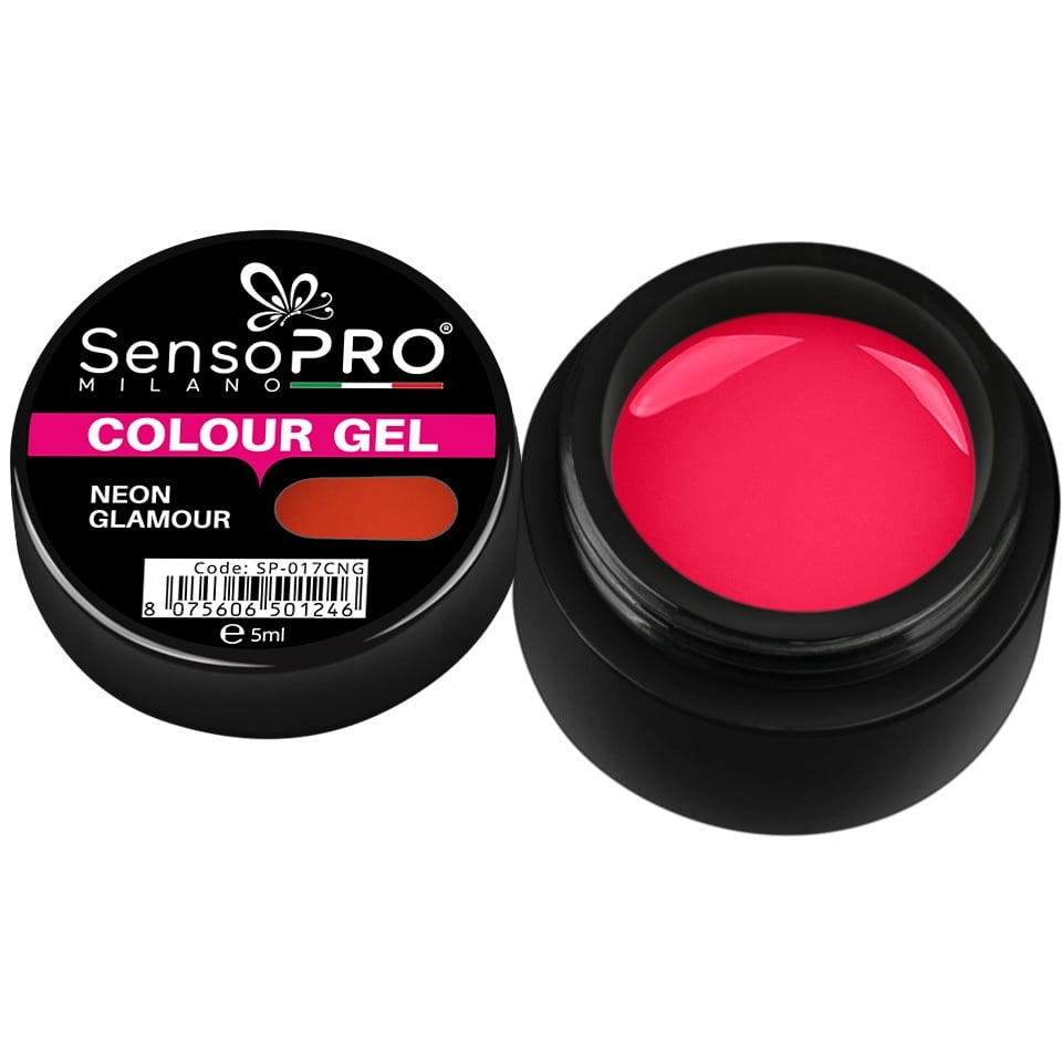 Gel UV Colorat Neon Glamour 5ml, SensoPRO Milano Gel UV Colorat Neon Glamour 5ml, SensoPRO Milano