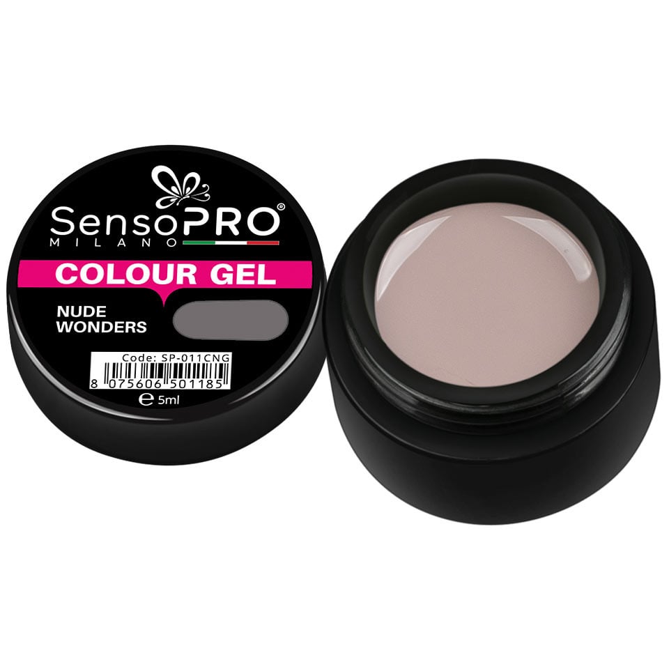 Gel UV Colorat Nude Wonders 5ml, SensoPRO Milano Gel UV Colorat Nude Wonders 5ml, SensoPRO Milano