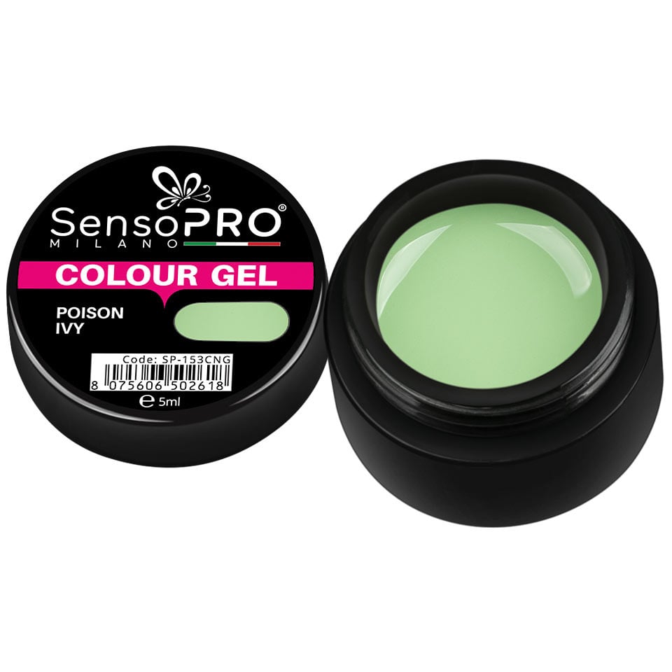 Gel UV Colorat Poison Ivy 5ml, SensoPRO Milano Gel UV Colorat Poison Ivy 5ml, SensoPRO Milano